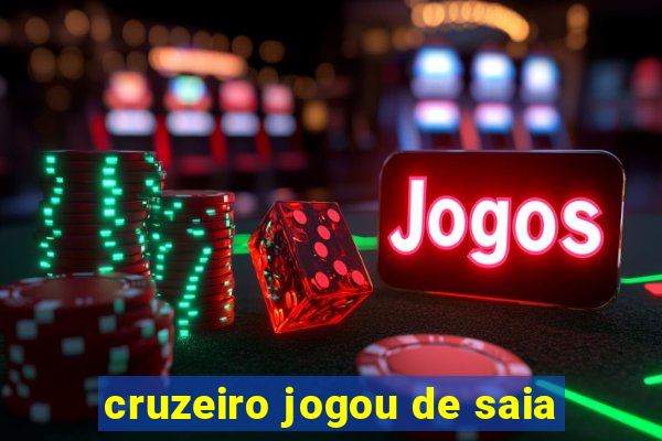 cruzeiro jogou de saia